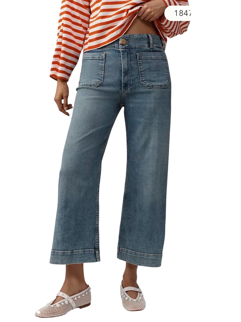 Anthropologie NWOT Maeve Collette Crop jeans - Picture 6 of 11